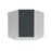 Manhattan Wood Shadow Grey Diagonal Corner Wall Cabinet Matte 1