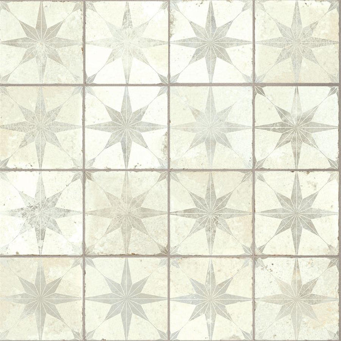 Harmonia Ceramic Kings Star White Tile Matte 1
