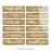 Gaudi Porcelain Gold Brick Tile Glossy 4