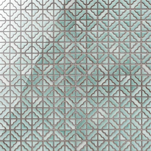 Hudson Porcelain Tower Mint Mosaic Glossy 1