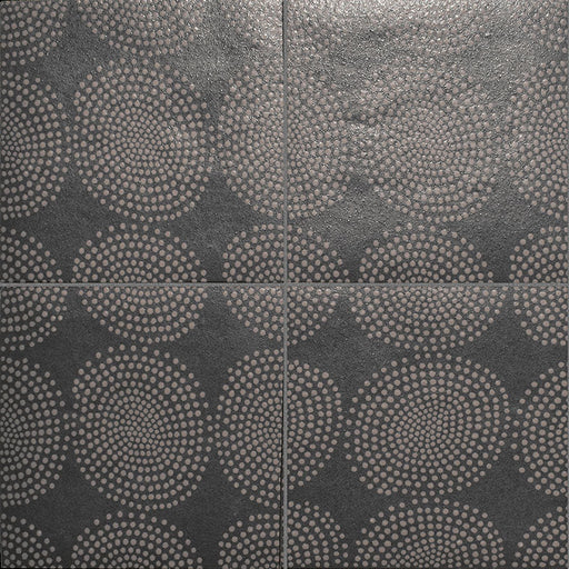 Native Porcelain Carbon Deco Gombo Tile Matte 1