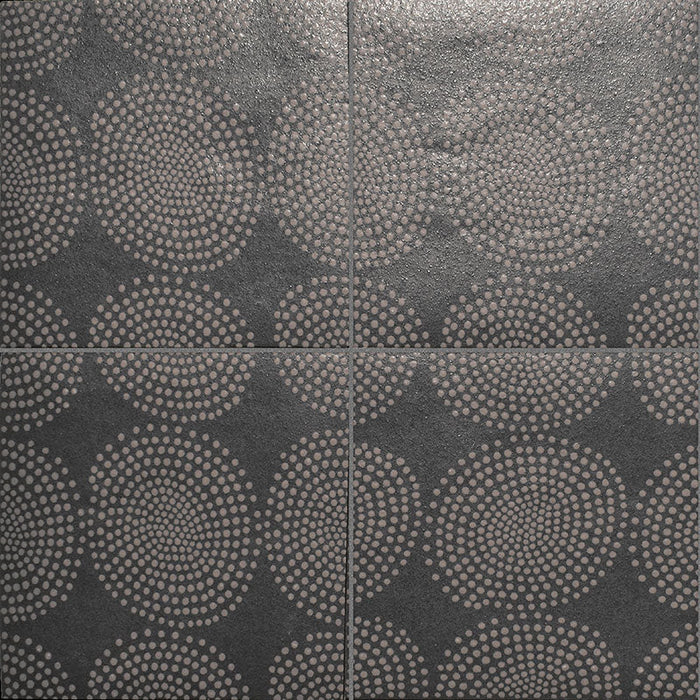 Native Porcelain Carbon Deco Gombo Tile Matte 1
