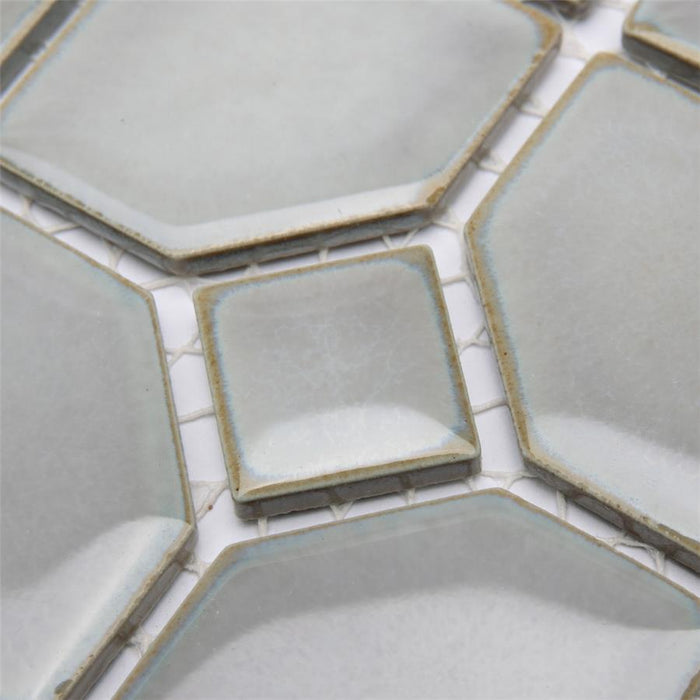 Hudson Porcelain Oxford Grey Eye Mosaic Glossy 8