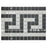 Gotham Porcelain Black and White Border Mosaic Matte 6