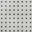 Gotham Porcelain Spiral White w/ Black Dot Mosaic Matte 1