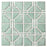 Hudson Porcelain Moonbeam Mint Green Mosaic Glossy 6