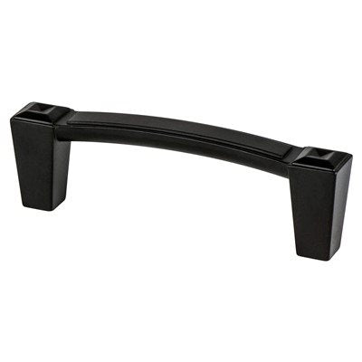Connections Zinc Matte Black Cabinet Pull Matte Black 1