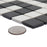 Gotham Porcelain Black and White T Border Mosaic Matte 7