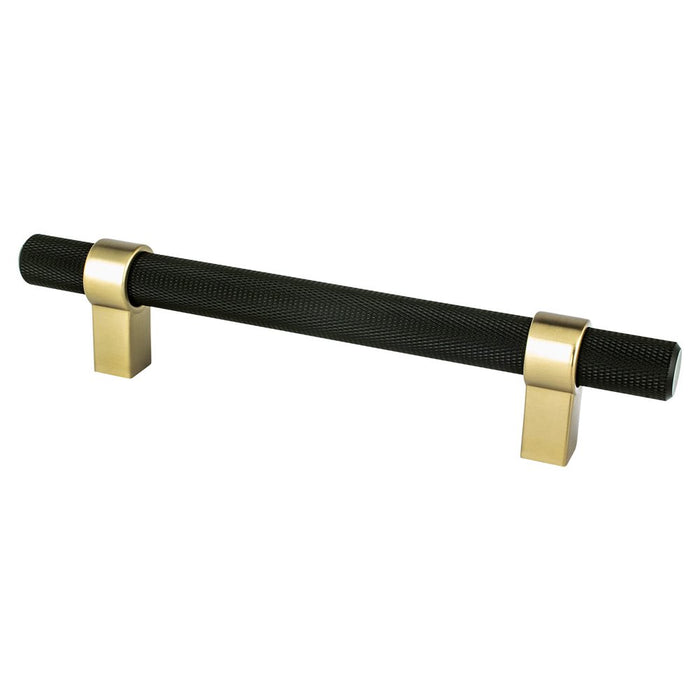 Radial Reign Aluminum Matte Black and Modern Brushed Gold Cabinet Pull Matte Black / Modern Brushed Gold 1
