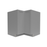 Single Shaker Wood Grey Corner Lazy Susan Base Cabinet Matte 1