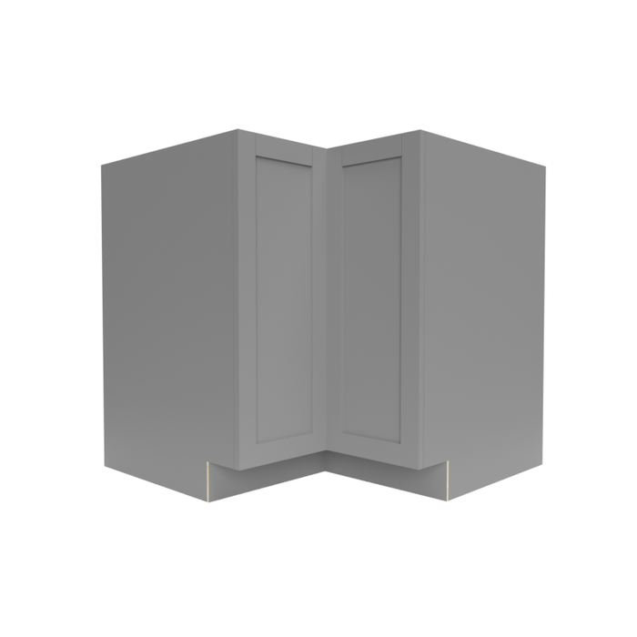 Single Shaker Wood Grey Corner Lazy Susan Base Cabinet Matte 1