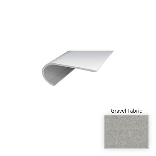 Loften Gravel Fabric luxury Vinyl Moulding / Trim - 94" Overlap Stair Nose