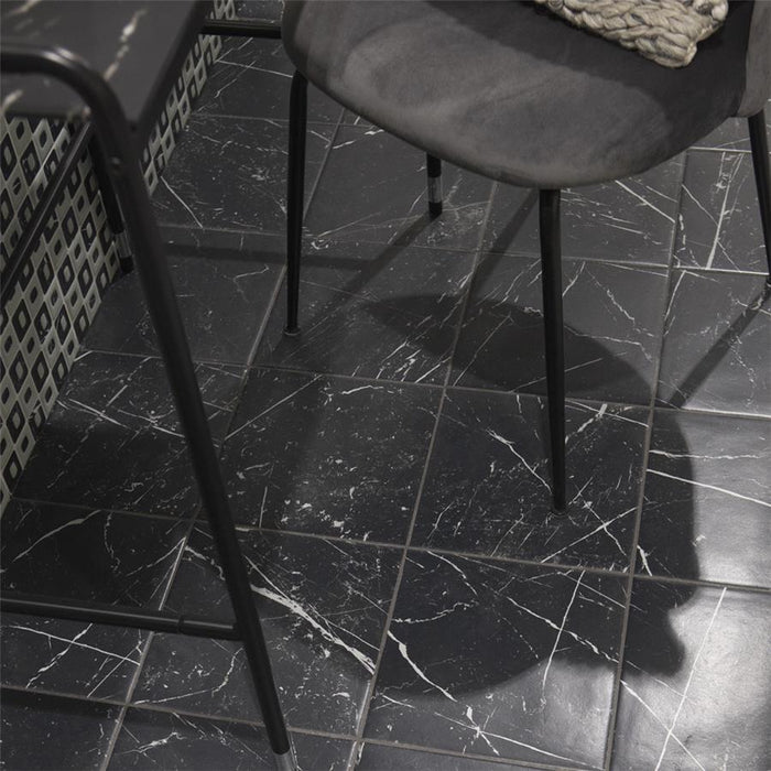 Timeless Porcelain Marquina Tile Matte 7