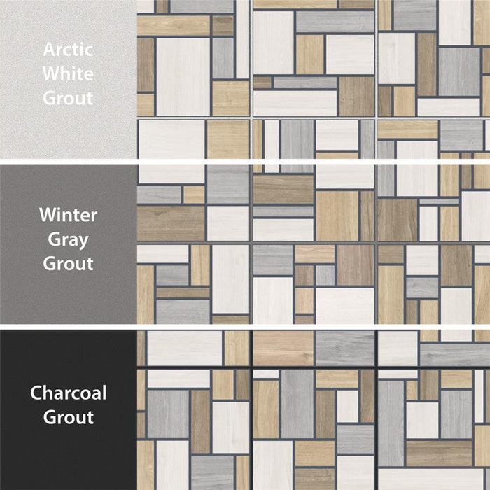 Llama Porcelain Mondrian Tile Mixed 5