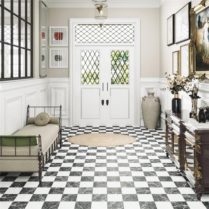 Merzoni Porcelain Checker Ruzzini Tile Matte 2