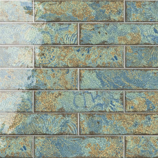Gaudi Porcelain Ocean Brick Tile Glossy 1
