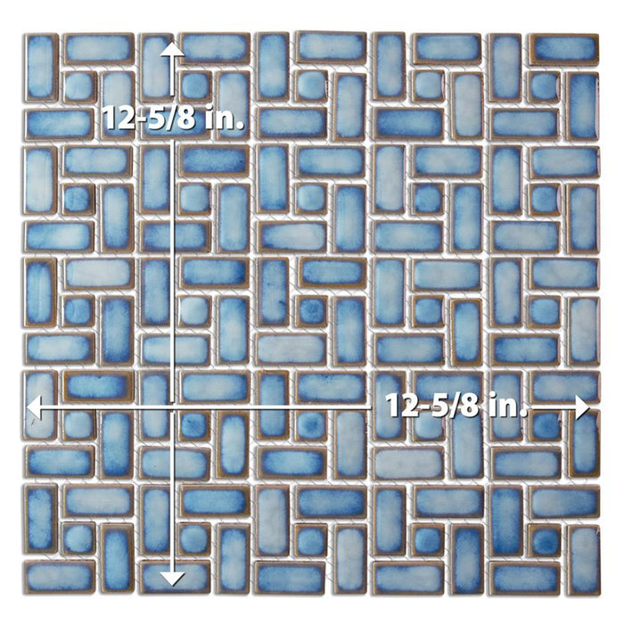 Hudson Porcelain Marine Mosaic Glossy 6