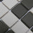 Gotham Porcelain Black and White T Border Mosaic Matte 8