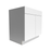 Manhattan Wood Snow White Sink Base Cabinet Gloss 1