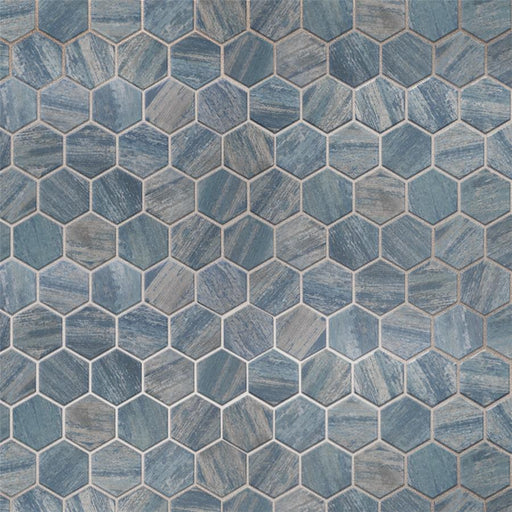 Cassis Porcelain Blue Mosaic Satin 1