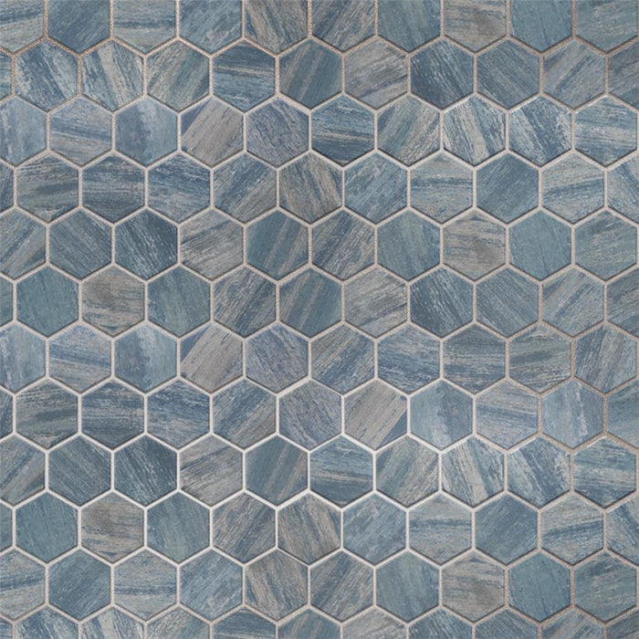 Cassis Porcelain Blue Mosaic Satin 1
