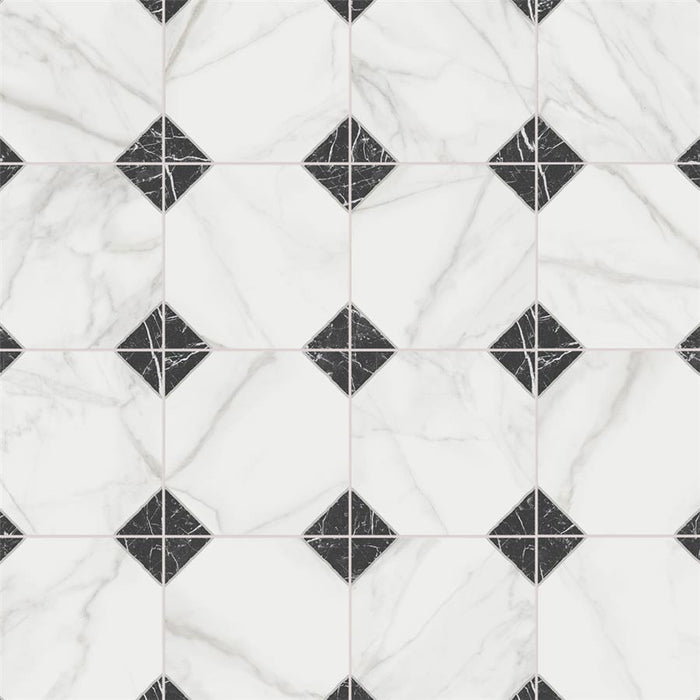 Merzoni Porcelain Yard Marquina Tile Matte 2