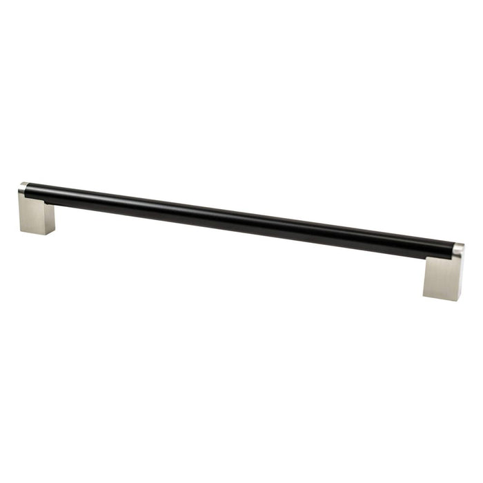 Studio Remix Stainless Steel Matte Black and Brushed Nickel Appliance Pull Matte Black and Brushed Nickel 1