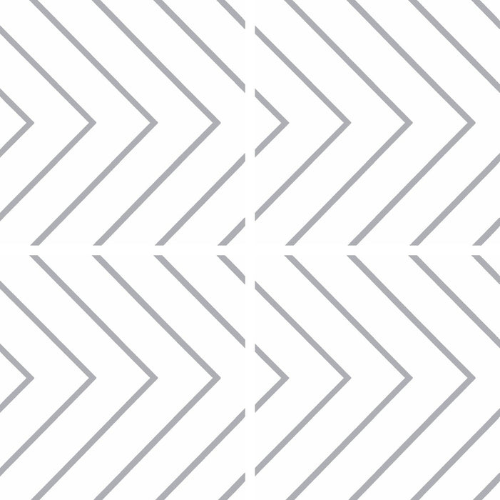Studio Porcelain Lines White & Grey Tile Matte 6