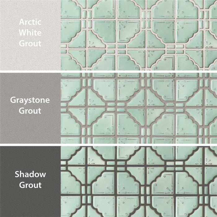 Hudson Porcelain Moonbeam Mint Green Mosaic Glossy 4