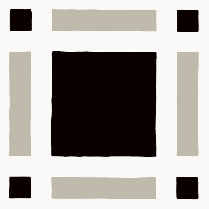 Studio Porcelain Tartan Black & White Tile Matte 11