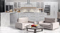 Manhattan Wood Snow White Diagonal Corner Wall Cabinet Gloss 2