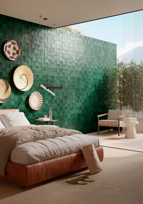 Melan Ceramic Bianco Tile Glossy 6