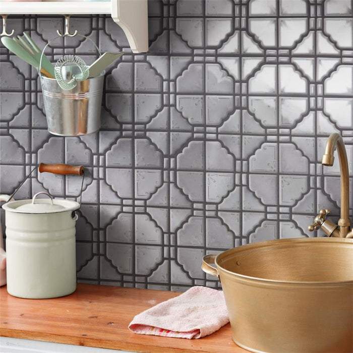 Hudson Porcelain Moonbeam Grey Eye Mosaic Glossy 2