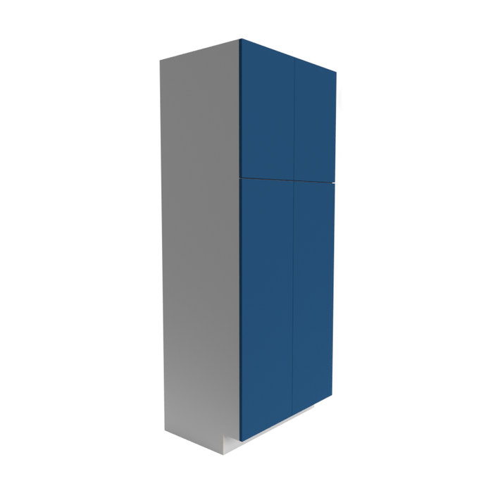 Manhattan Wood Cobalt Blue Pantry Cabinet Matte 1
