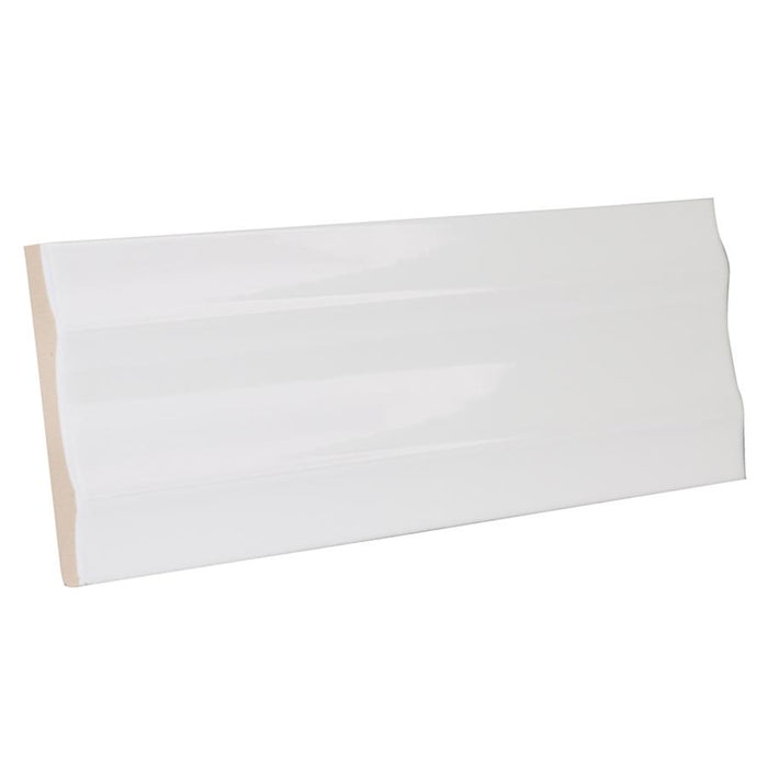 Crown Ceramic Maori White Tile Glossy 9