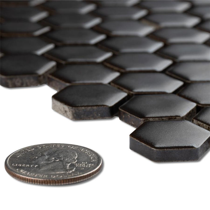 Colmena Porcelain Carbon Mosaic Matte 7