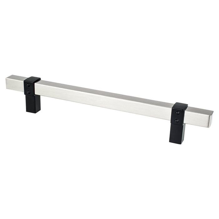 Rivet Rebel Aluminum Brushed Nickel and Matte Black Cabinet Pull Brushed Nickel / Matte Black 3