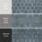 Cassis Porcelain Black Mosaic Satin 4