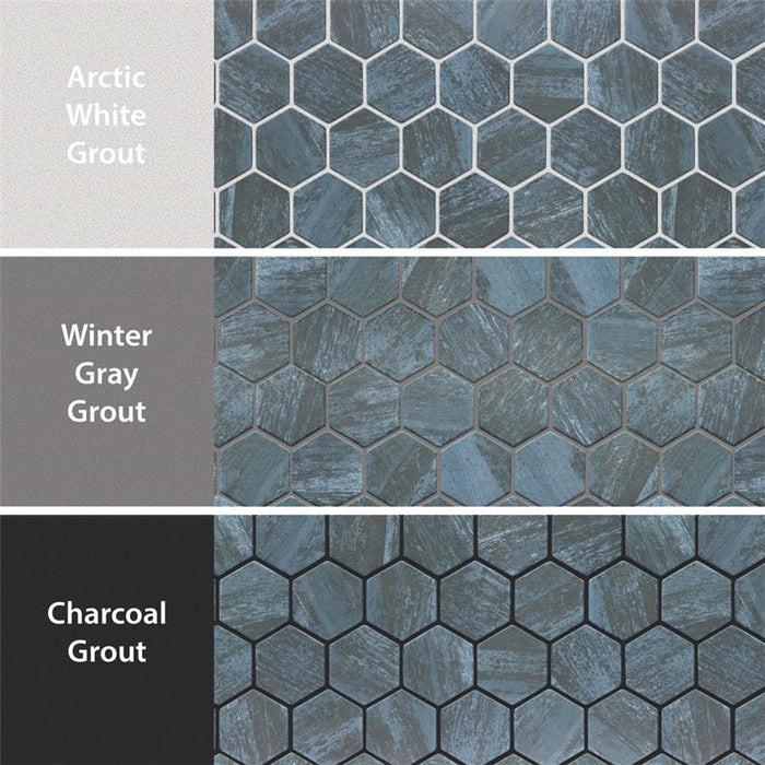 Cassis Porcelain Black Mosaic Satin 4