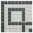 Gotham Porcelain Black and White Corner Mosaic Matte 7