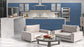Manhattan Wood Cobalt Blue Wall Cabinet Matte 2