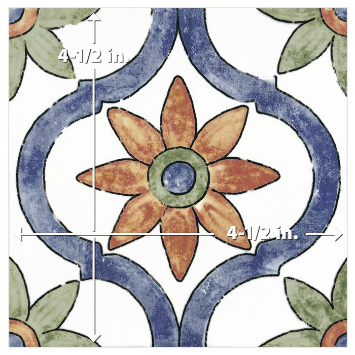 Porcelain Sentier des Bourges Tile Mixed 8