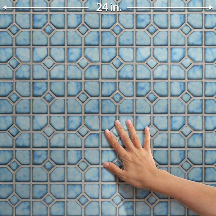 Hudson Porcelain Oxford Marine Mosaic Glossy 6