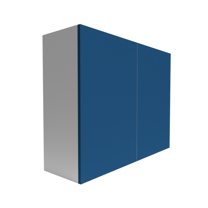 Manhattan Wood Cobalt Blue Wall Cabinet Matte 1