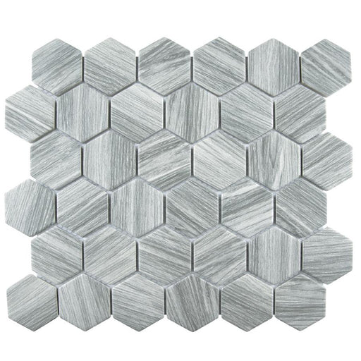 Llama Porcelain Silver Smoke Mosaic Matte 1