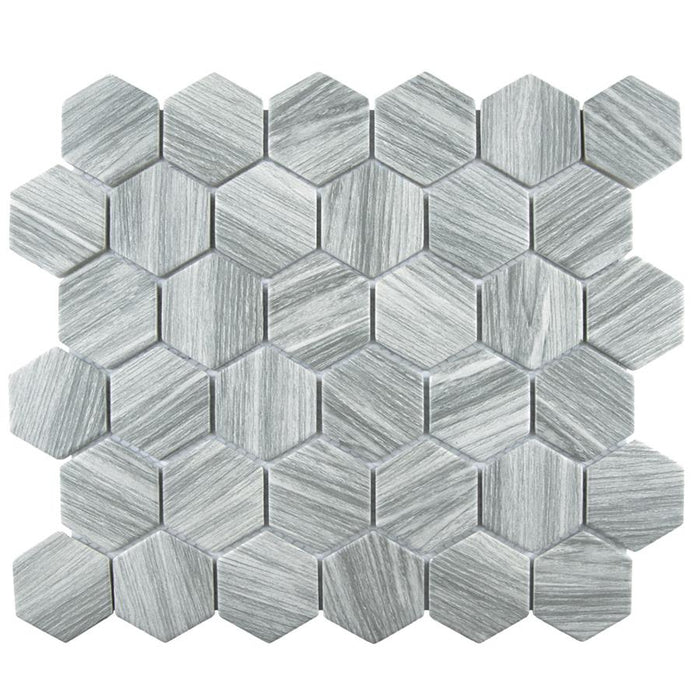 Llama Porcelain Silver Smoke Mosaic Matte 1