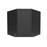 Single Shaker Wood Espresso Diagonal Corner Wall Cabinet Matte 1