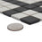 Gotham Porcelain Black and White Corner Mosaic Matte 8