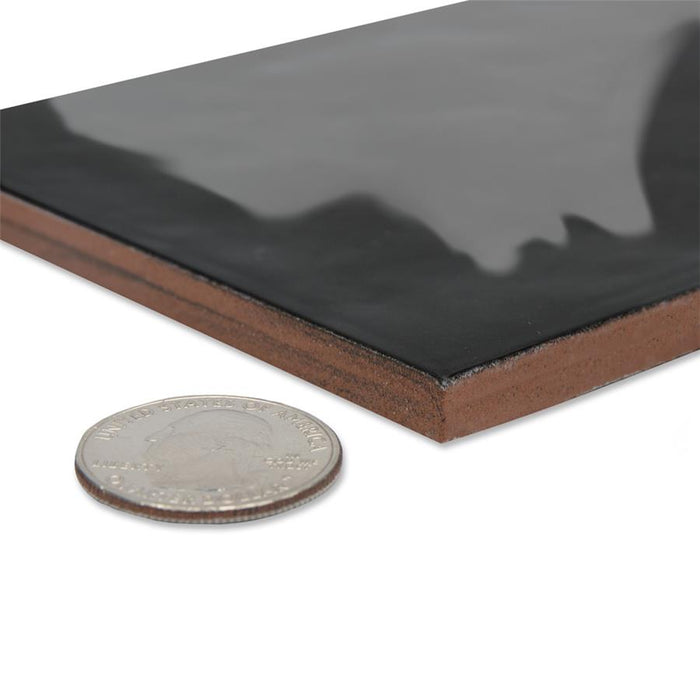 Camden Ceramic Nero Tile Glossy 9