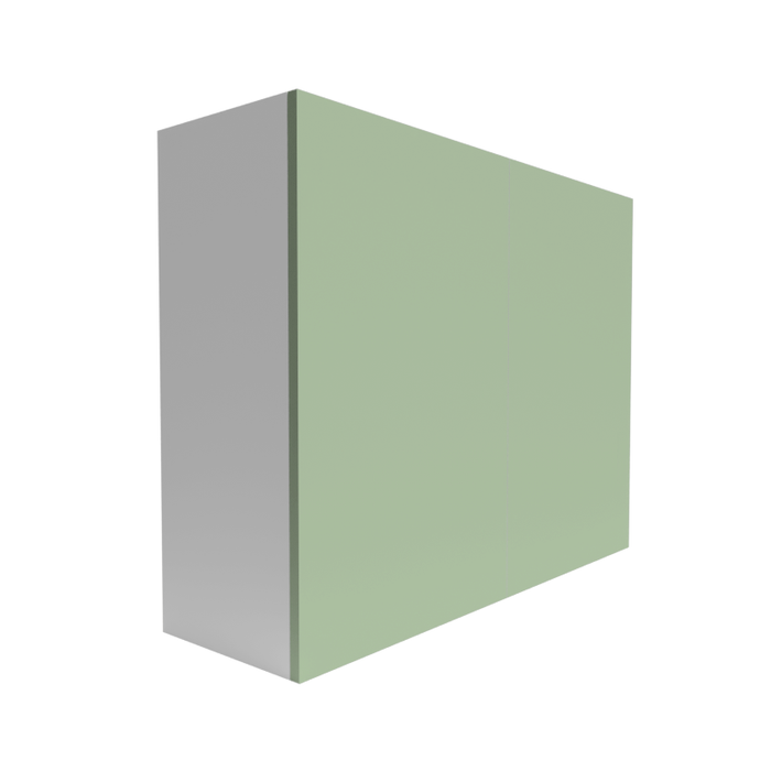 Manhattan Wood Sage Green Wall Cabinet Matte 1